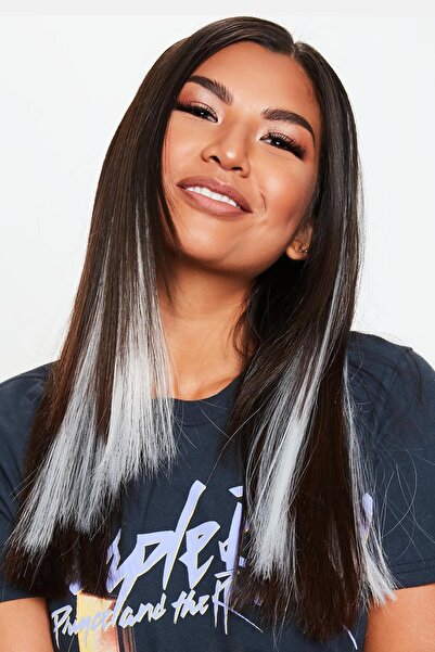 New Obsessions Σετ με 4 γκρι κουμπωτά κλιπ μαλλιών