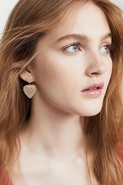 New Obsessions Amelie Elegant Heart Earrings with Pearls