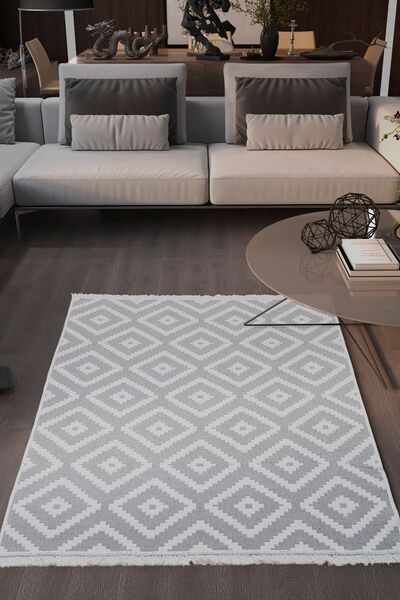 Markamanzi Collection Subaşı Gri Çift Taraflı Kilim
