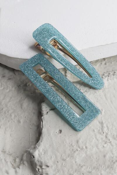 New Obsessions 2-Piece Glitter Clamp Set Buckle