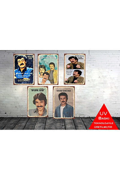 TAKIFİX Müslüm Gürses Ferdi Tayfur Orhan Gencebay  5 Adet 20 x 30 CM  MDF Seti