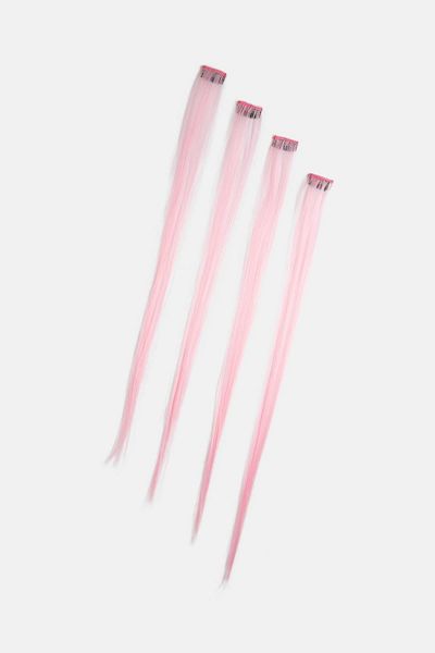 New Obsessions 4 Pack Powder Pink Hair Set with Snap Fasteners