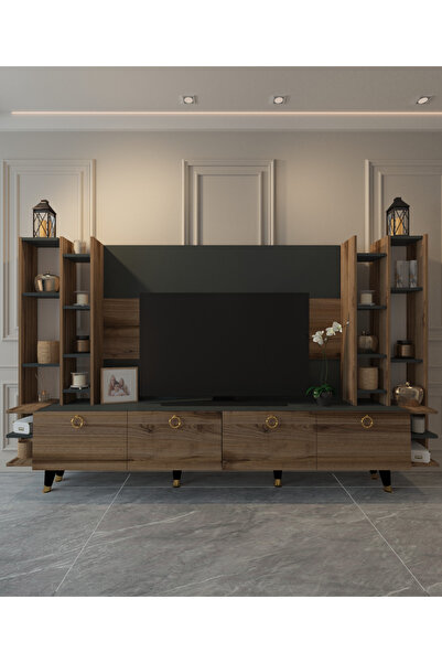 MOBİLYA GEZEGENİ MOBİLYA GEZEGENİ 2125 PASTEL TV ÜNİTESİ ANTRASİT- ÇIRAĞAN