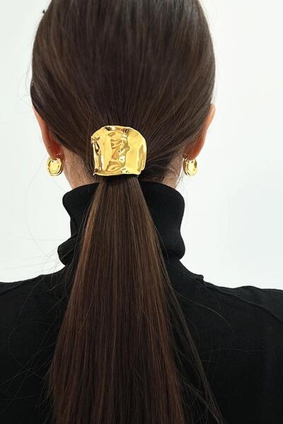 New Obsessions Oțel ondulat cu coadă de cal înaltă pentru clemă de păr