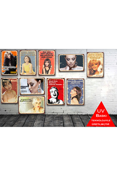 TAKIFİX Nostaljik Yıldızlar Geçidi Ebru Gündeş Sezen Aksu Bergen 10 Adet 20 x...