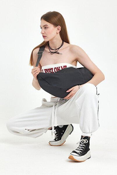 Fluffy Turkey Waterproof Moon Tote Bag with Zipper, Lined, Shoulder & Crossbody / Sports & Casual Bag (Size:26 En:59)