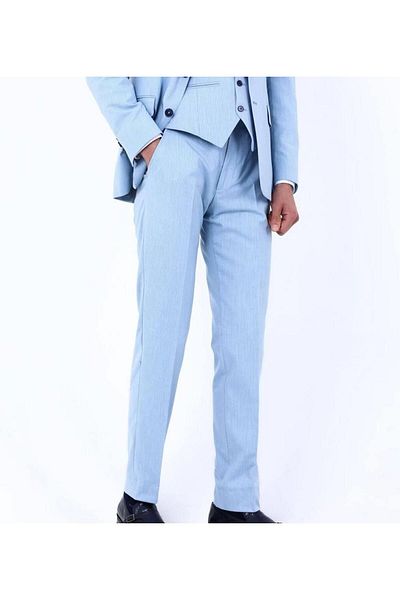 Kadir Büyükkaya Men's Slim Fit Viscose Suit - with Vest, All Season Use - Kaw1003S