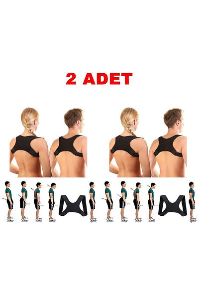 ARWEX 2 Pieces Upright Posture Corset Men's Upright Stand Waist Shoulder Back Brace Anti-Humpback Sports Corset