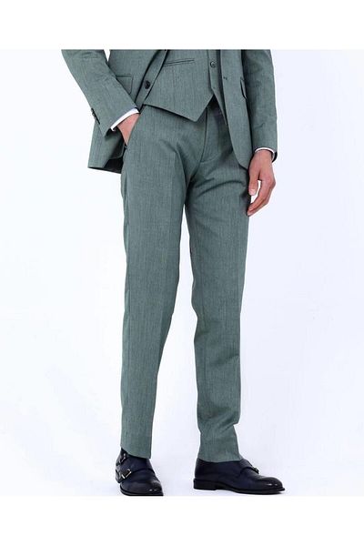 Kadir Büyükkaya Slim Fit viszkóz férfi öltöny - mellény, egész évszakos használatra, kaw1003s