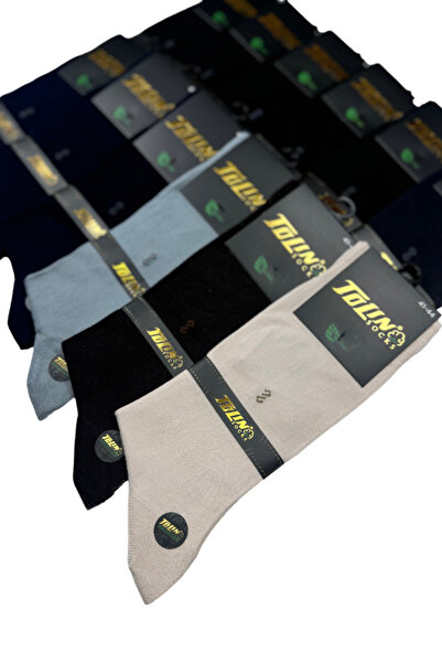 TOLIN 14112 Модель Чоловічий 12-паковий набір кольорових бамбукових шкарпеток