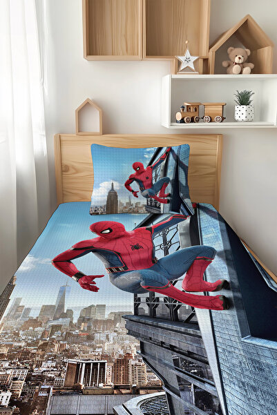 Talia Home سبايدر مان سبايدر مان منقوشة - طقم بيكيه فردي للأطفال