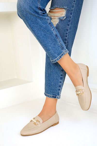 SOHO Beige Women's Ballerinas - Model 19459