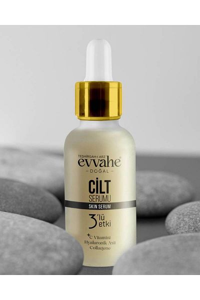 EVVAHE DOĞAL Vitamin C and Hyaluronic Acid - 3-Pack Effective Skin Serum