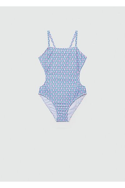MANGO Kids Costum de baie albastru pentru copii