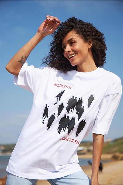 Trendiz Λευκό μπλουζάκι Unisex No Depth