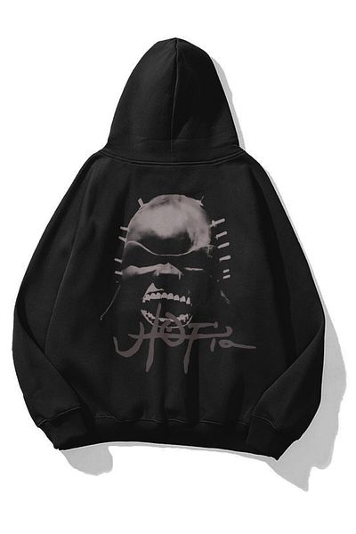 Trendiz Unisex Utopia Mask Travis Scott Mikina s kapucí Černá