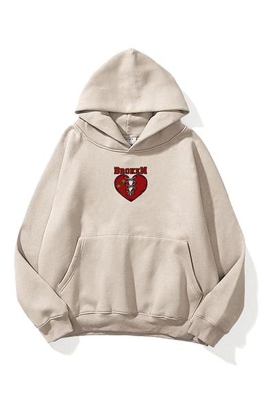Trendiz Unisex mikina s kapucí Broken Stone