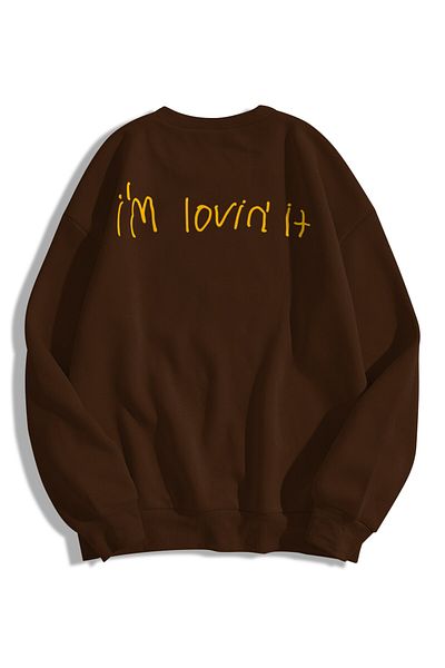 Trendiz Unisex I&#39;m Lovin It Crewneck Φούτερ με κουκούλα