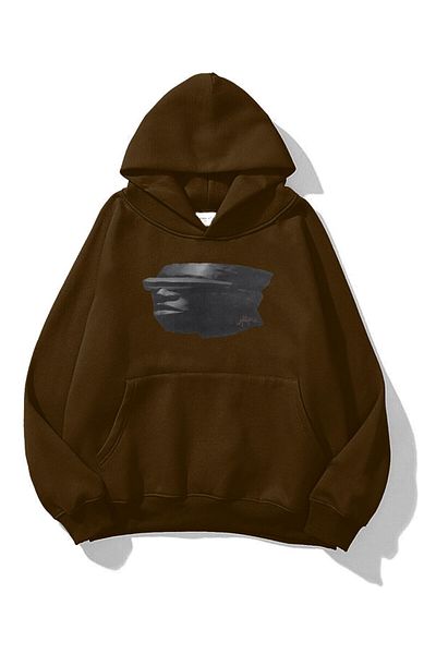 Trendiz Unisex Utopia Face Travis Scott Απαγορευμένη καφέ κουκούλα