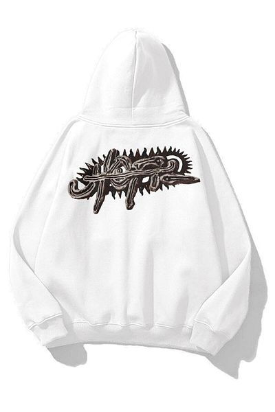 Trendiz Unisex Utopia Psycho Travis Scott Φούτερ Hoodie White