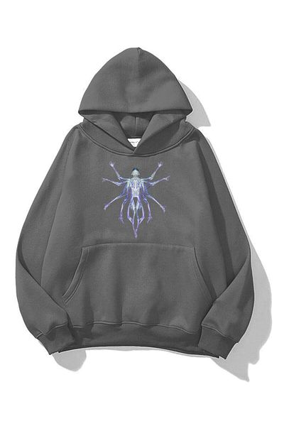 Trendiz Unisex mikina Alien Antracitová mikina s kapucí
