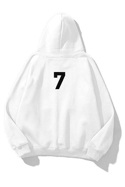 Trendiz Unisex φούτερ ABC Hoodie White