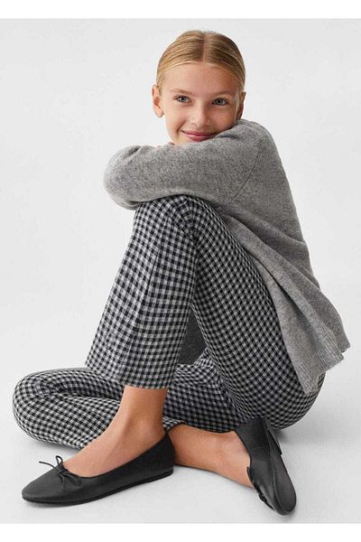 MANGO Kids Ballerinas aus Leder mit Schnürung
