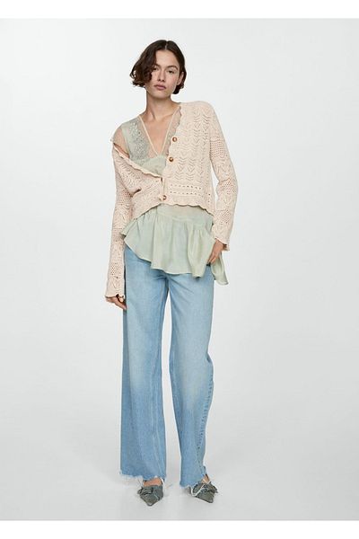 MANGO Woman Perforated cardigan