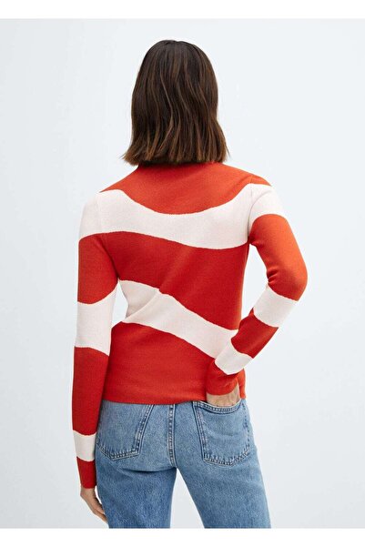 MANGO Woman Perkins collar knitwear sweater