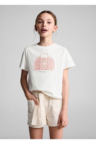 MANGO Kids Μπλουζάκι με ανάγλυφο σχέδιο