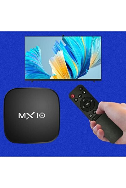 mxbox MX BOX M1X0 Taşınabilir Medya Oynatıcı 2.4G Wifi Bağlantılı 4K Kumandalı Android TV Kutusu