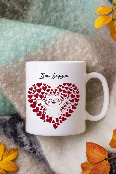 HEDİYEDİYE Cat Design Mug - Series 12