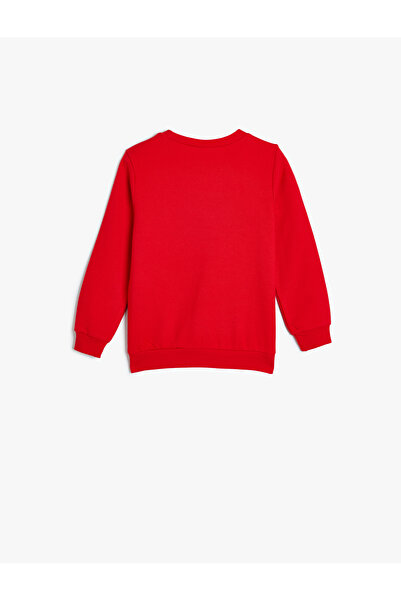 Koton Ataturk Printed Sweat Crew Neck Raised Cotton