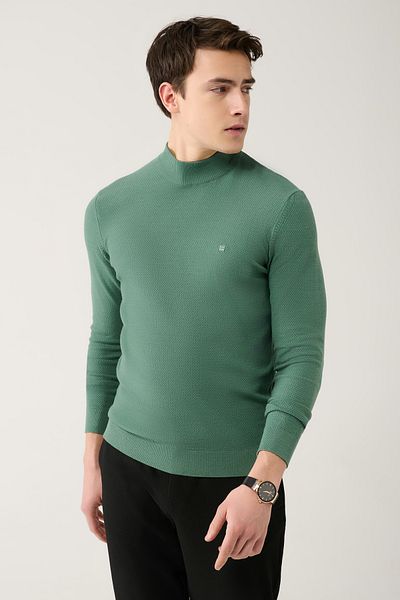 Mango green sweater top