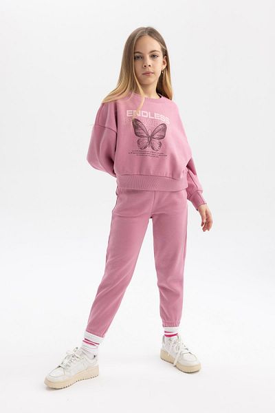 DeFacto Girl's B4427a823wn Model Thick Jogger Sweatpants