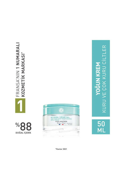 Yves Rocher Yoğun Krem - Normal ve Kuru Cilt / Hydra Vegetal