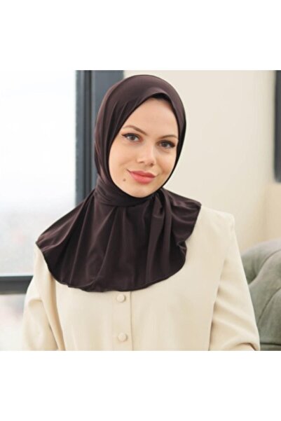 Organic Hijabchi Γυναικείο Hijab Χτενισμένο Βαμβακερό Κολάρο Hijab Bonnet Μοντέλο Κασκόλ Σάλι