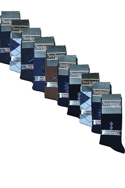 SOYTEMİZ Men's Socks 10 Pairs Patterned