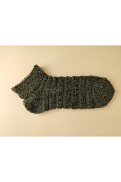 SOYTEMİZ Női fordított törölköző cipzár zokni fésült pamut puha 6 pár