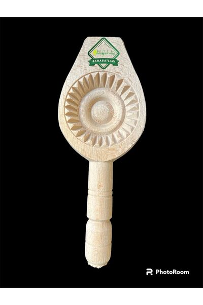 Hacıoğlu baharat Hatay Yöresel Ahşap Tahta Pasta Kömbe Kerebiç Kalıbı 003