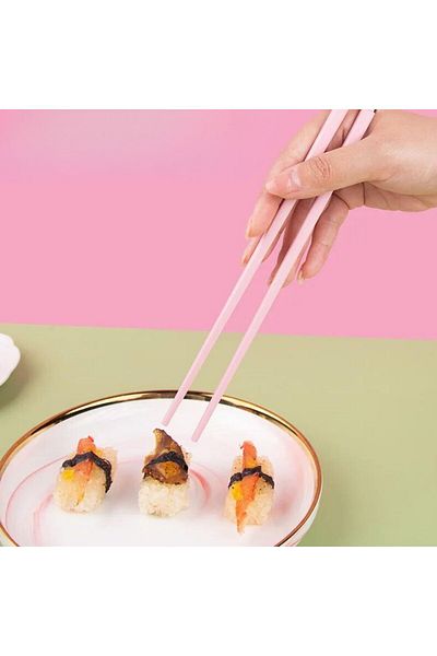 Kpop Dünyasi Sakura Patterned Pink Chopstick - 1 Pair Set