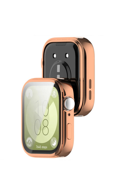 Tagomoon Huawei Watch Fit 3 ile Uyumlu Kasa ve Ekran Koruyucu 360 Tam Koruma Silikon Kılıf