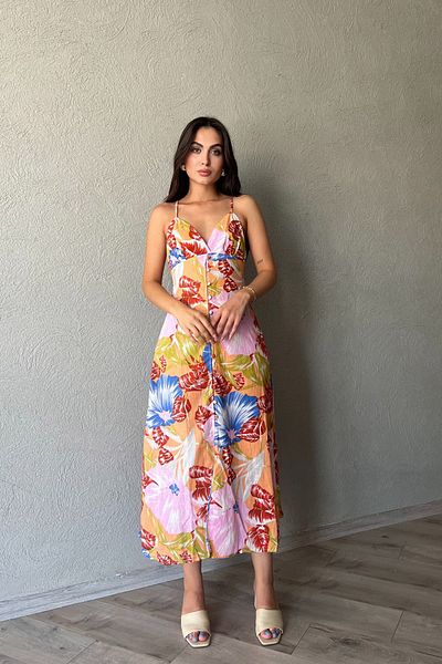 Seda Yalçın Atelier Back Low-cut Patterned Dress