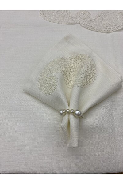 bursa çeyiz Linen Tableware set for 12 People - Table Cloth set