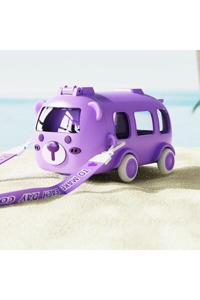 Salsepetial Ayıcık Su Matarası Otobüs Matara Ayıcıklı Suluk Figürlü Su Şişesi...