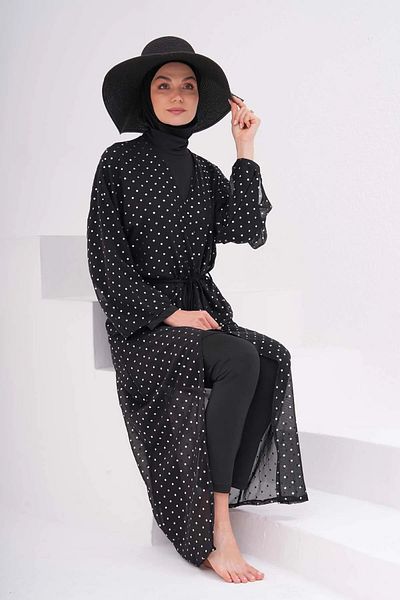 medipek Lycra Pareo Full Covered Hijab Swimsuit