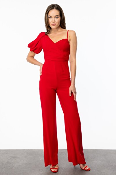 Mi Pret a Porter Mİ Tek Omzu İp Askılı Tulum