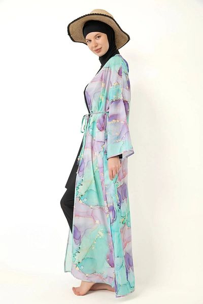 medipek Lycra Pareo Vollbedeckter Hijab-Badeanzug