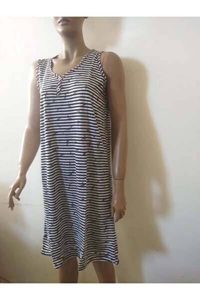 Flamingo Baskılı Gecelik-Elbise