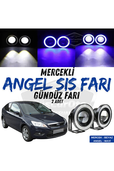 ŞüsCarOto Aksesuar Ford Focus 2.5 2009-2011 Uyumlu Mercekli Angel Sis Farı Me...